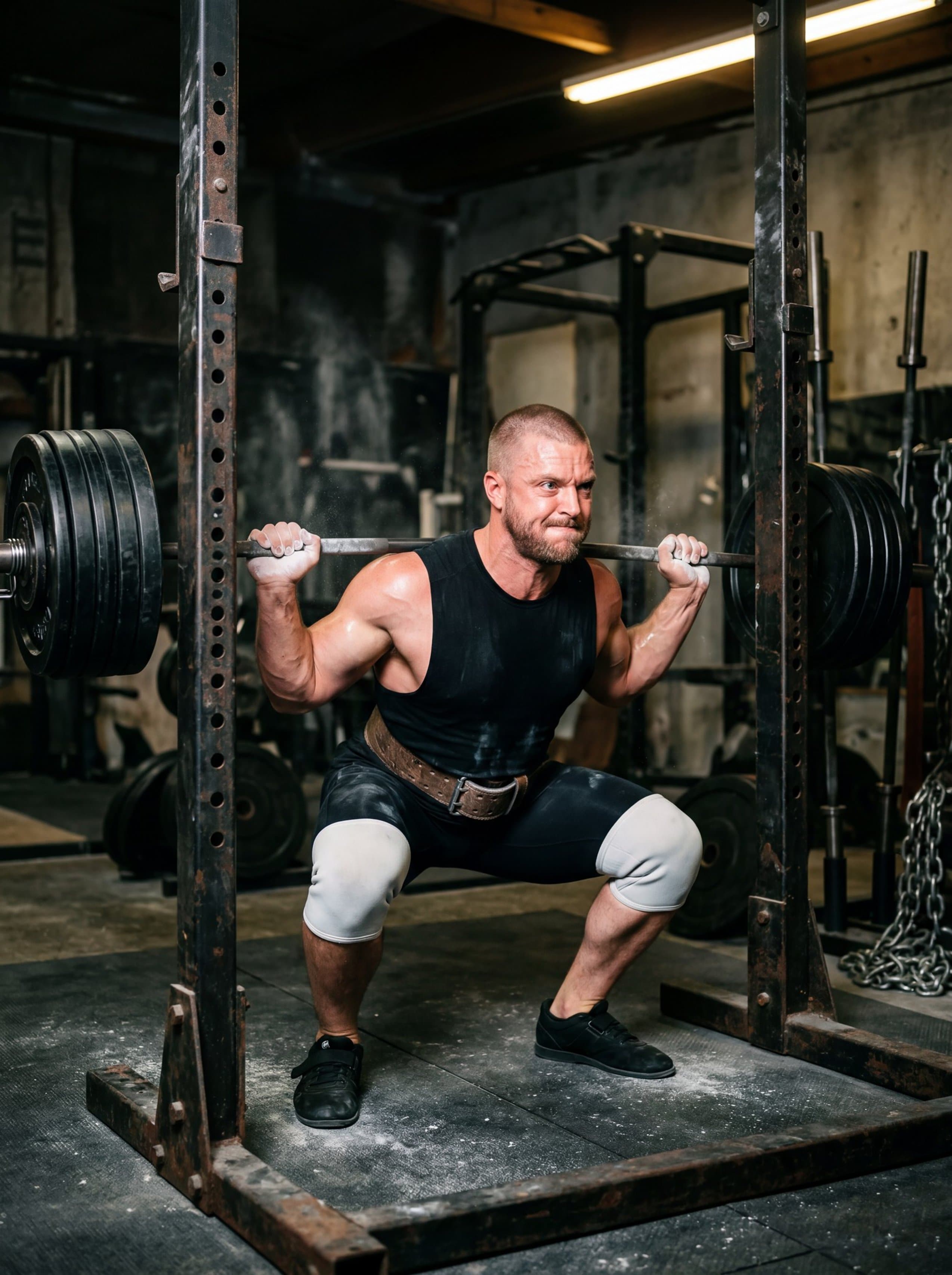 Fitness · heavy back-squat at depth