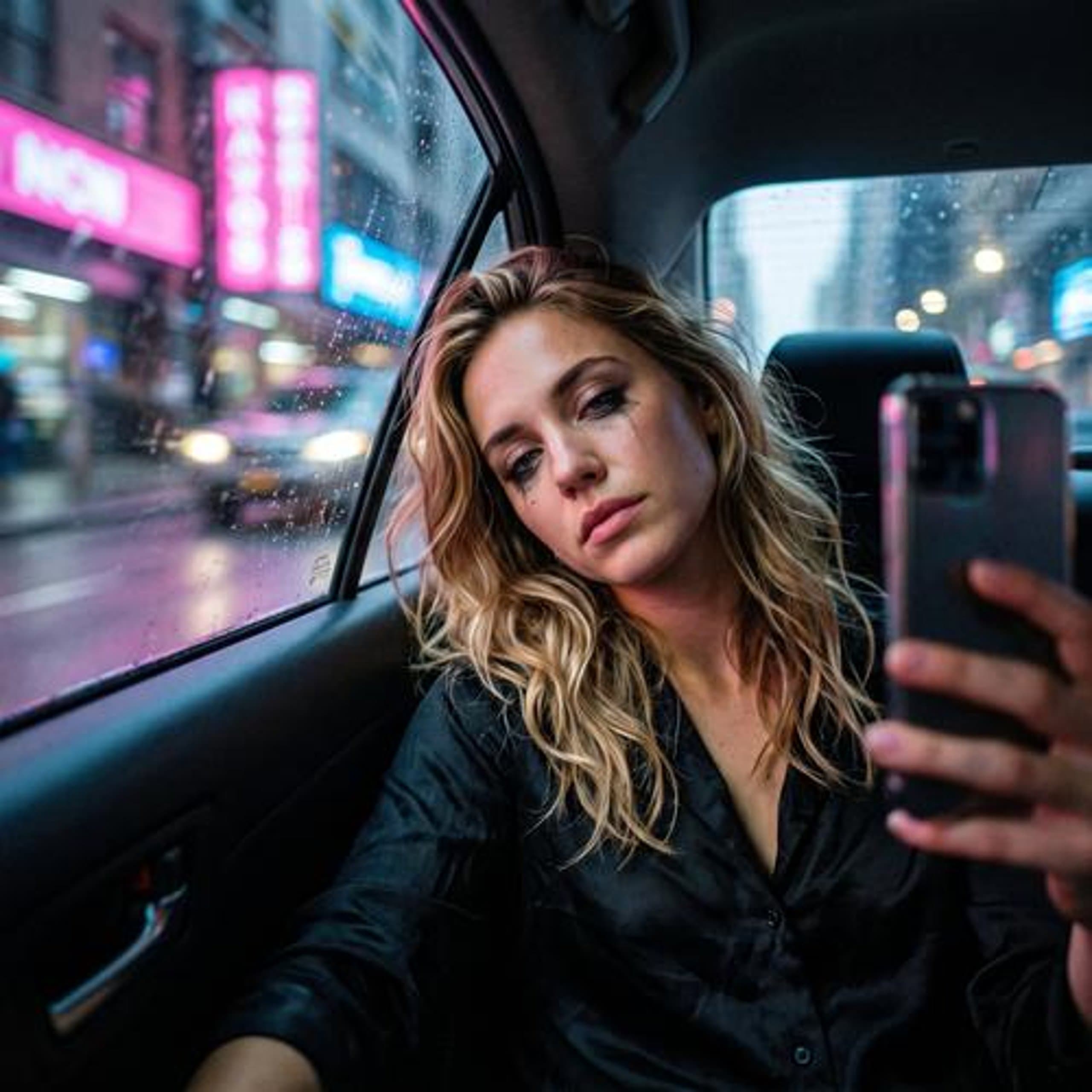 Instagram · rideshare-night origin selfie