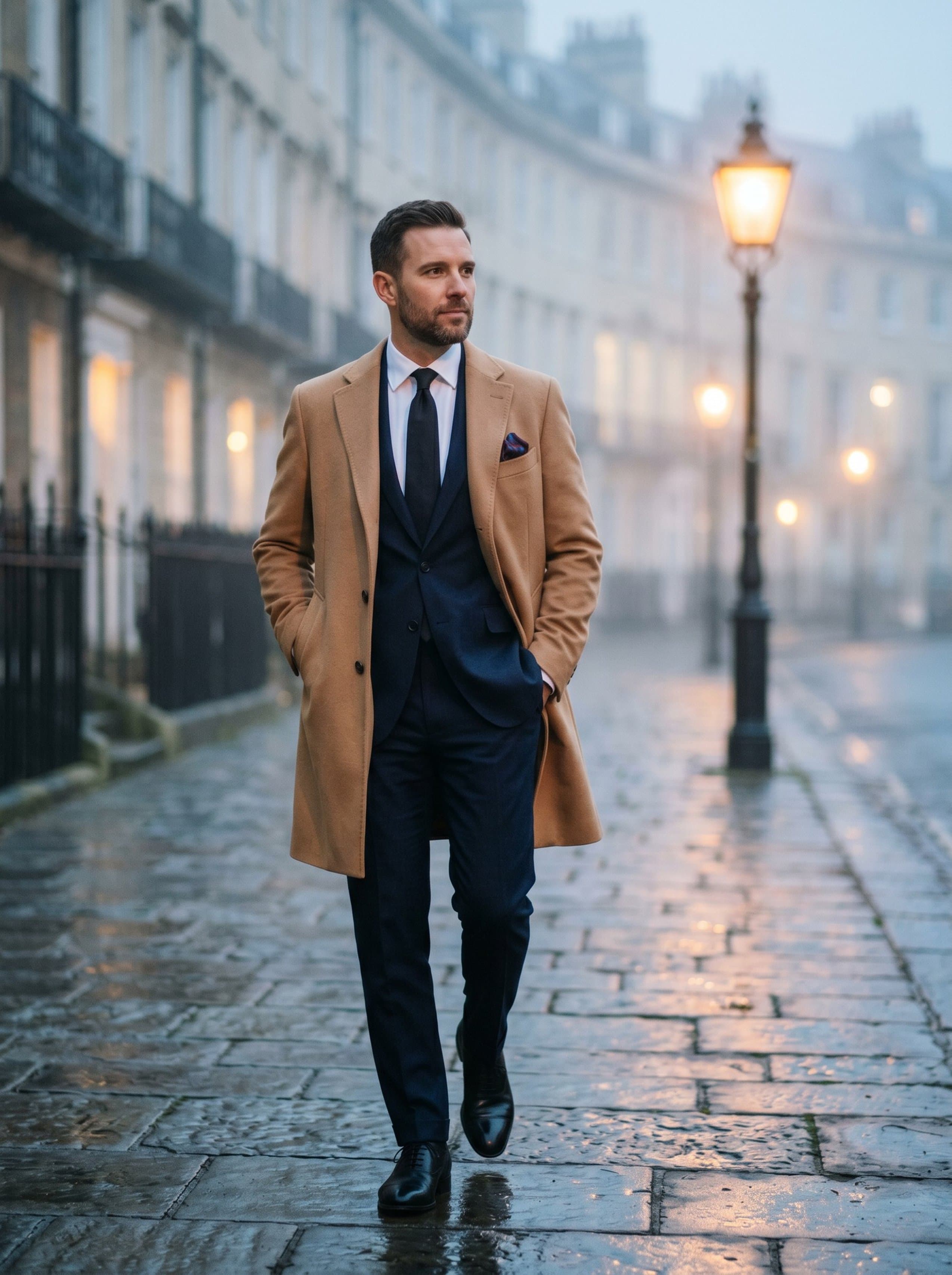 Quiet Luxury · cashmere overcoat London street