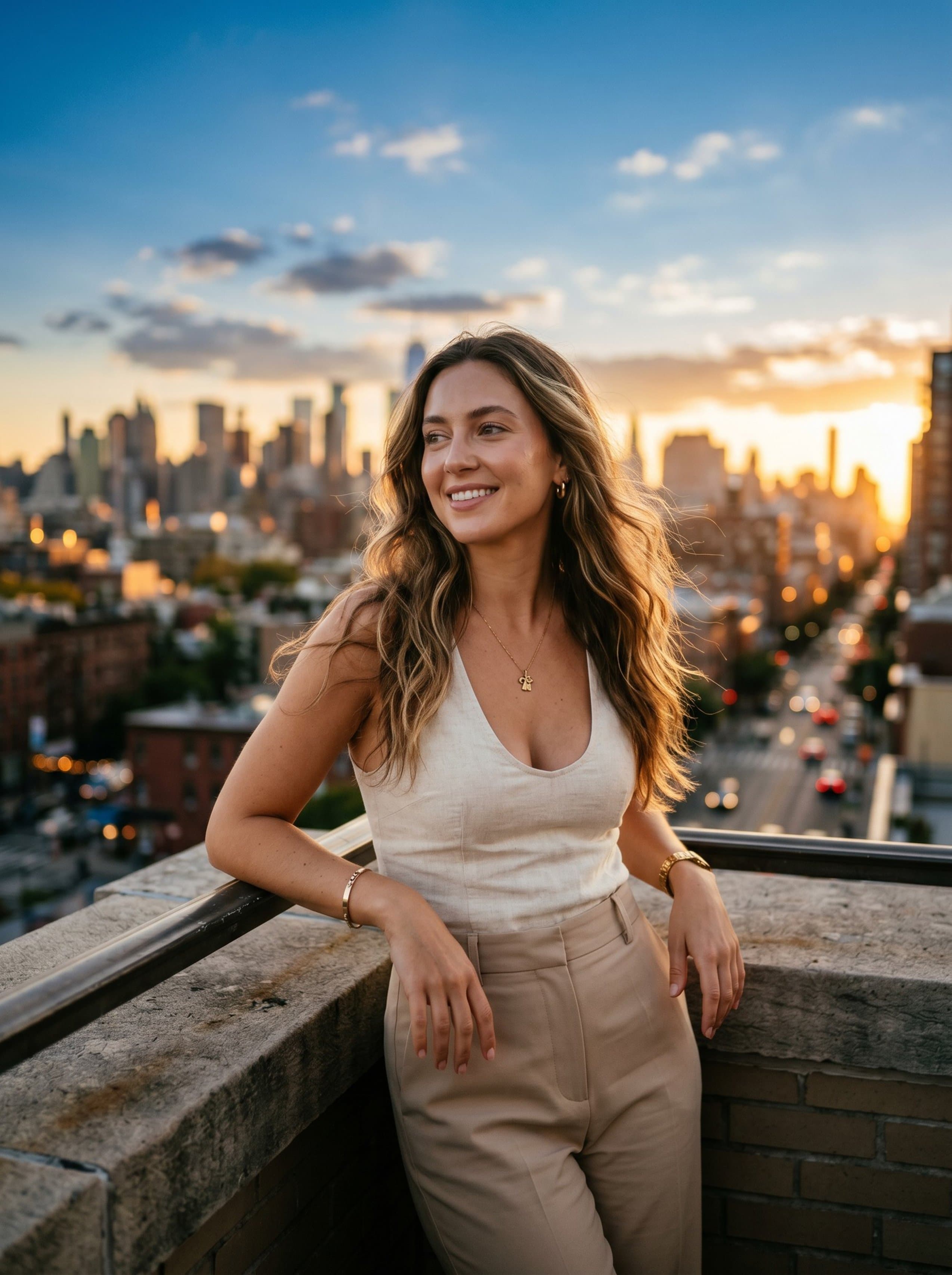 Instagram · rooftop golden-hour skyline