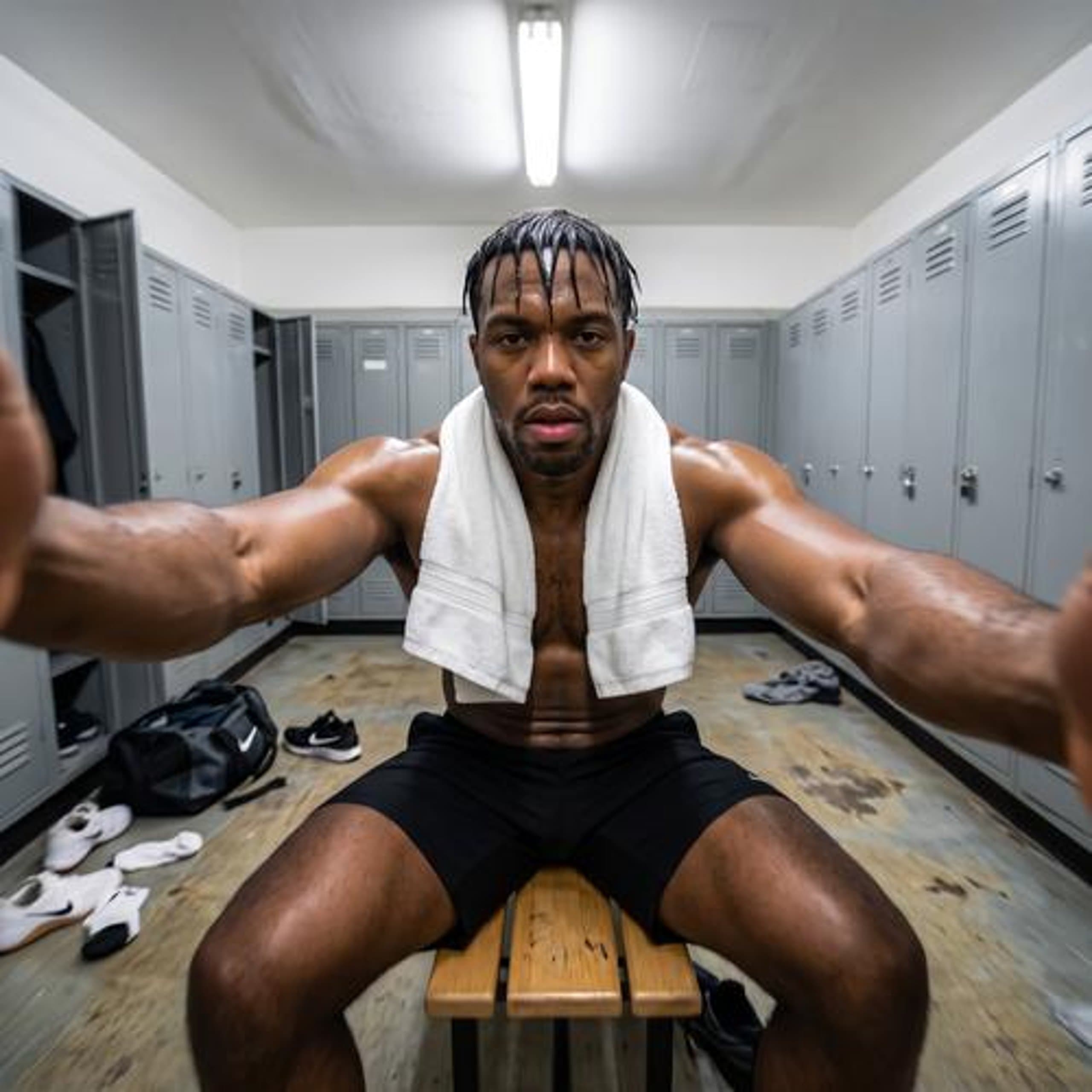 Fitness · locker-room origin selfie