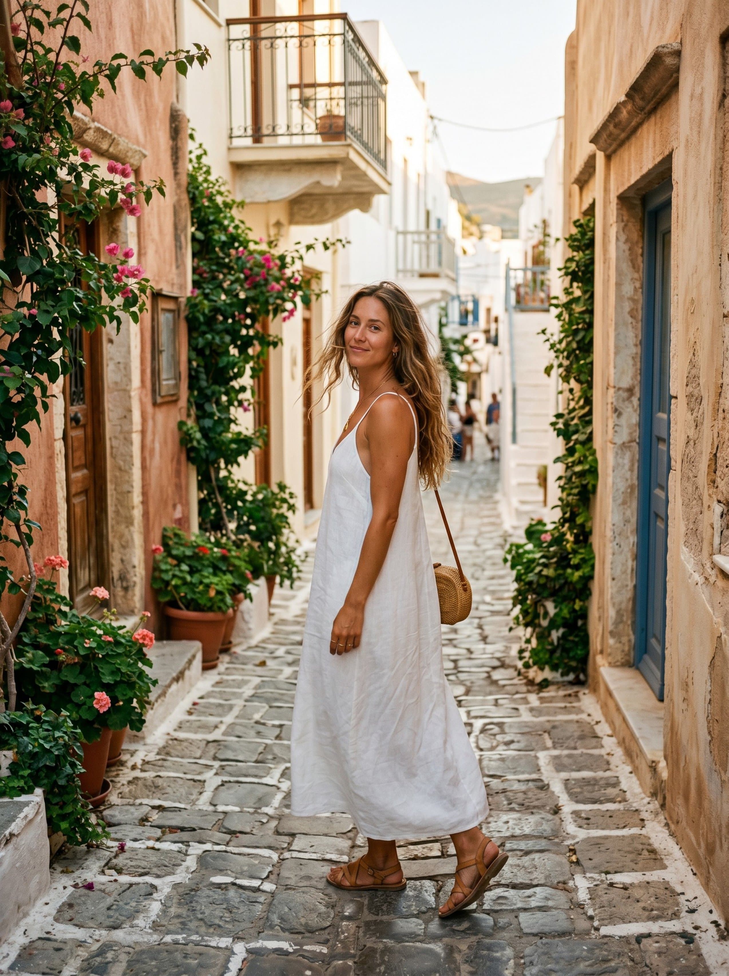 Instagram · Mediterranean linen dress