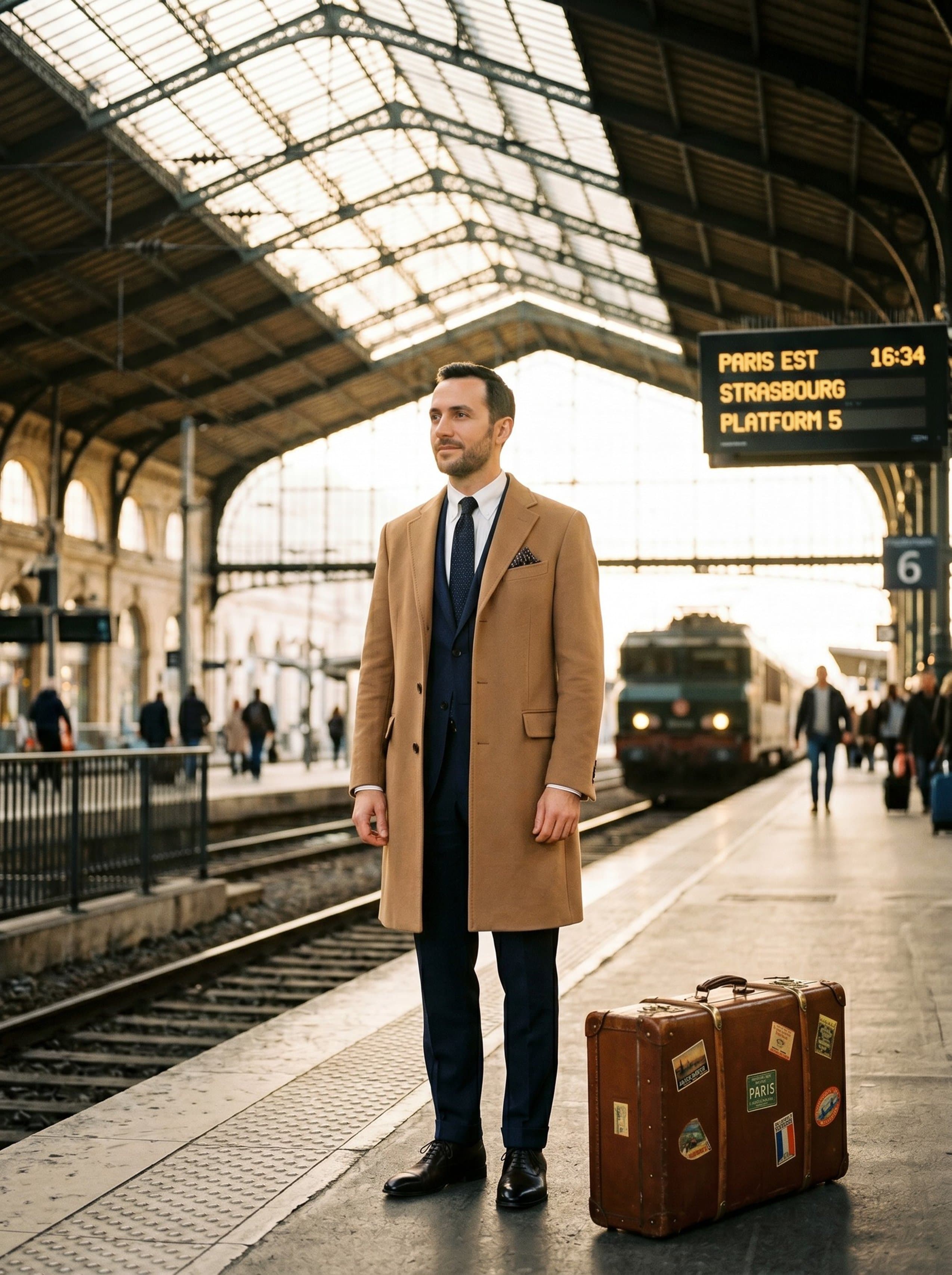 Quiet Luxury · train station classic departure
